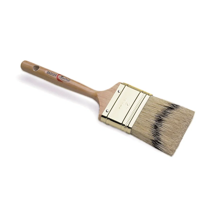 10021 – REDTREE IND Paint Brush, 1-1/2 Inch Flat Brush 1/2 Inch Thickness China Bristle Clear Coated Pencil Wood Hand...